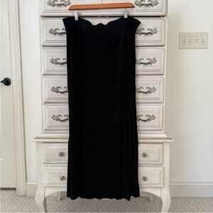 Chico’s Travelers Black Slinky Maxi Skirt